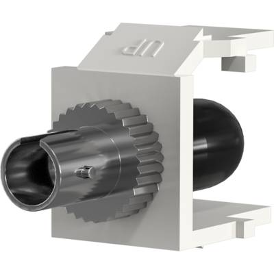 ST Multimode Snap-In Adapter weiß -- Glasfaserverkabelung Glasfaser Kupplungen Zubehör