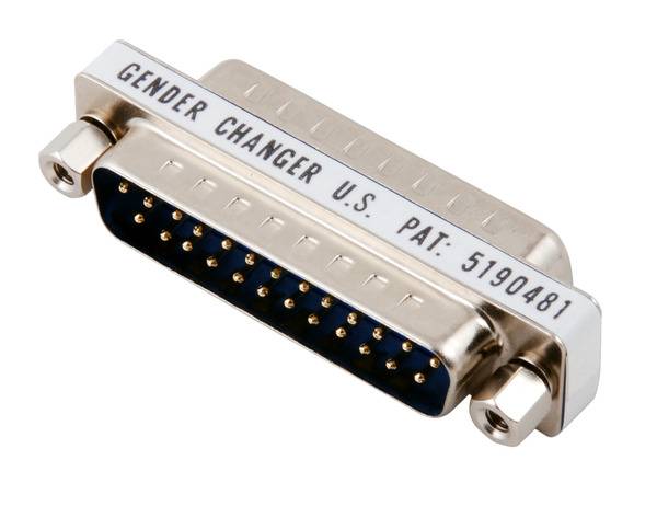 Mini Gender Changer, DSub 25, St.-Bu. -- Multimedia Serielle und Paralelle Kabel und Adapter D Sub