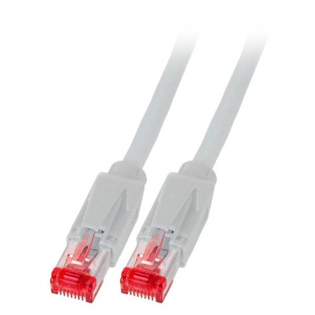 Patchkabel RJ45, S/FTP, Cat.6A, TM21, UC900, 0,2m, grau