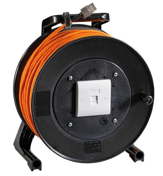 Cat.6A/ClassEA Installationsstrecke 50m -- auf Kabeltrommel Kupferverkabelung Patchkabel Cat.6A