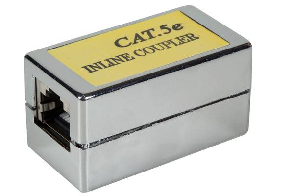 Modular-Adapter RJ45 STP, Cat.5e -- metallisiert, 1:1 Kupferverkabelung Keystone + Adapter