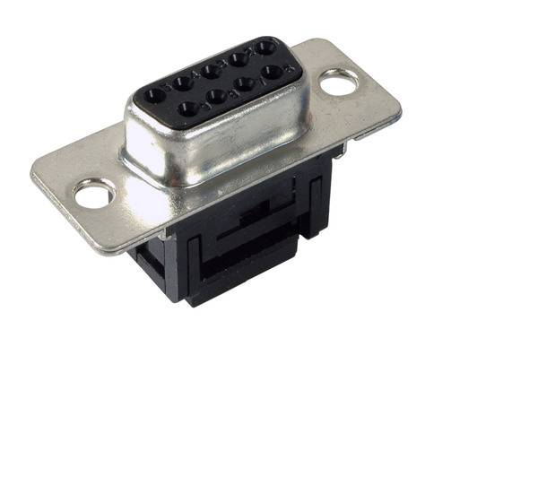 DSub Buchse, Schneid-Klemme, flache -- Bauform, EDFF 09 LPIII/Z Multimedia Serielle und Paralelle D