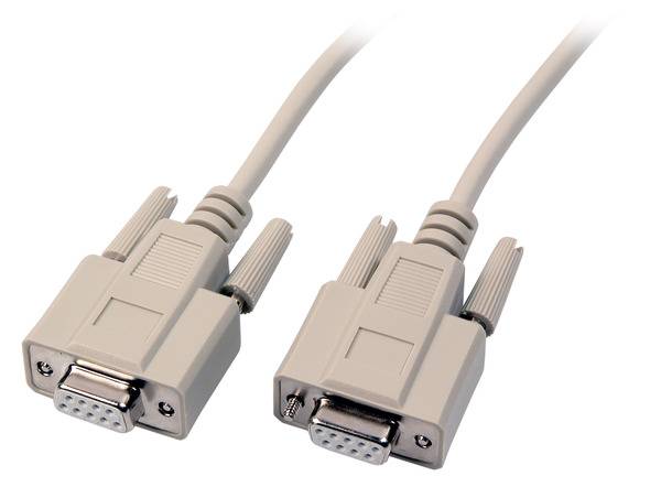 Datenkabel seriell 1:1, 2x DSub 9 -- Bu.-Bu., 5,0m, beige Multimedia Serielle und Paralelle Kabel D
