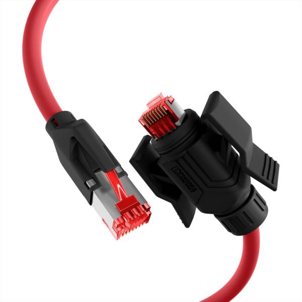 RJ45 Patchkabel Cat. 6A S/FTP PUR -- TM21 1xIP67 für 53730.1V2 5m Kupferverkabelung Industrie