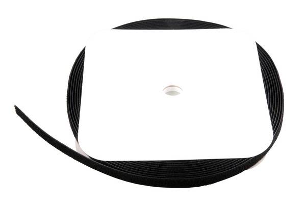 Klettband 20mm schwarz, 25 Meter Rolle -- Installation / Reinigung Kennzeichnung und Befestigung und