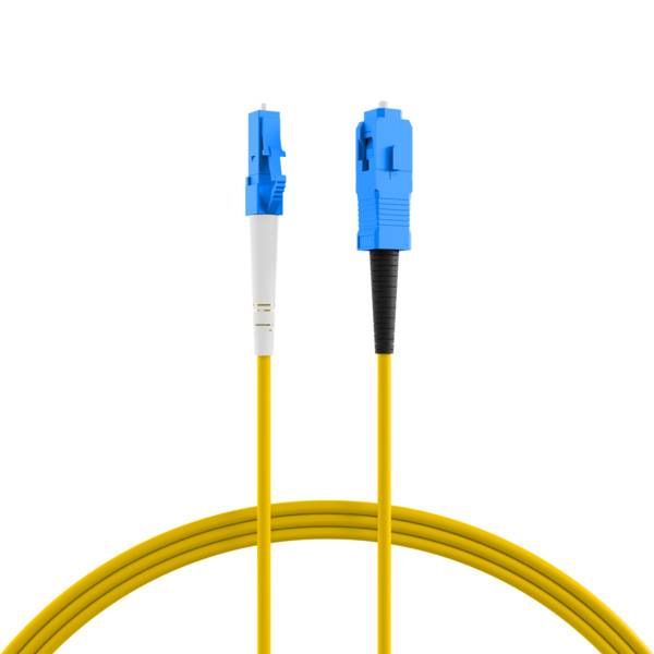 Simplex Patchkabel LC-SC OS2 G657A2 -- 1m LSZH 2mm gelb Glasfaserverkabelung Glasfaser OS2