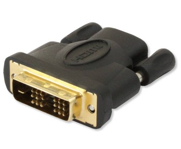 HDMI Buchse auf DVI-D 18+1 single link -- Stecker Multimedia VGA / DVI Adapter