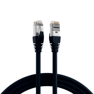 RJ45 Patchkabel Cat.6A S/FTP TPE -- schwarz 20m Kupferverkabelung Industrie