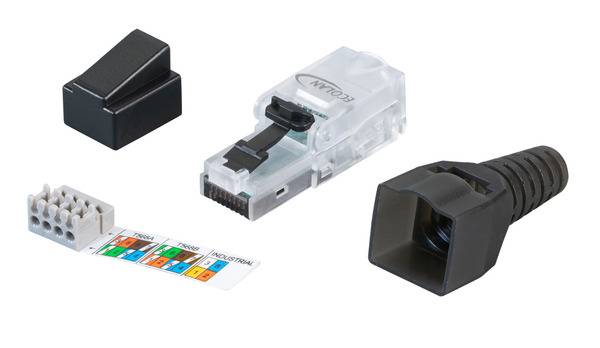 ECOLAN® RJ45 Stecker UTP Cat.6 -- feldkonfektionierbar Kupferverkabelung + Zubehör