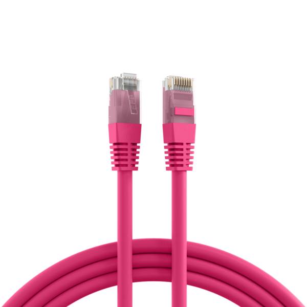 RJ45 Patchkabel Cat.5e U/UTP PVC -- CCA magenta 30m SALE Kupferverkabelung PVC CCA