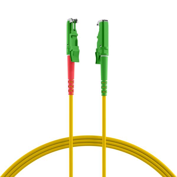 Duplex Patchkabel E2000®/APC-E2000®/APC OS2 G657A1 -- 0,5m LSZH 3mm gelb Glasfaserverkabelung OS2