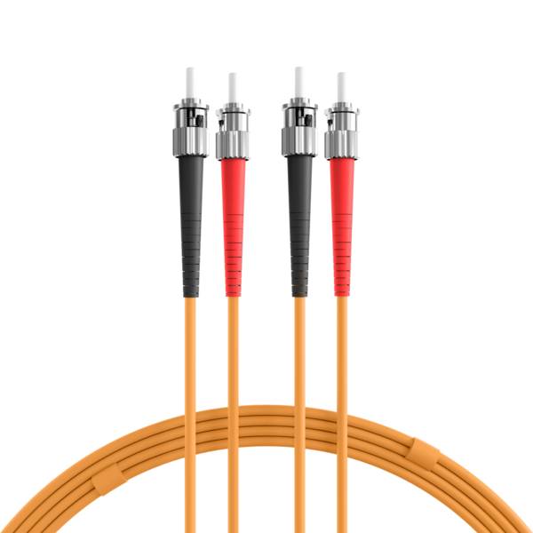 Duplex Patchkabel ST-ST OM1 -- 3m LSZH 3mm orange Glasfaserverkabelung Glasfaser OM1