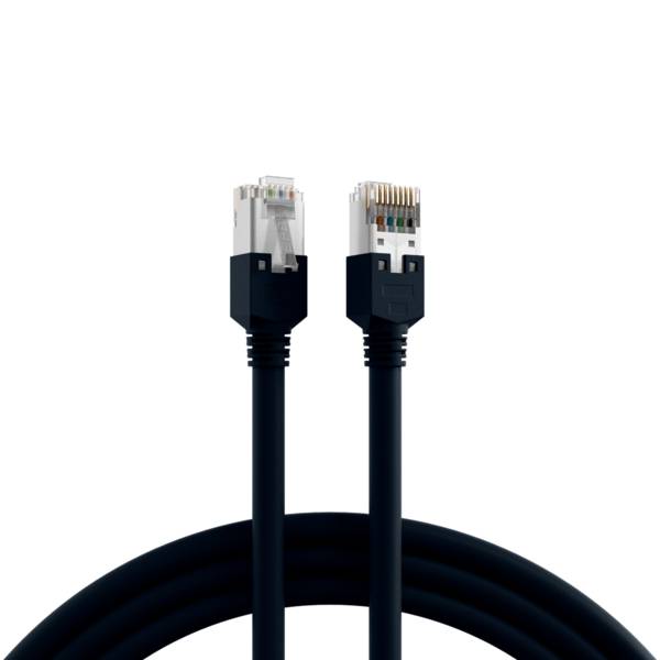 RJ45 Patchkabel Cat.5e F/UTP LSZH -- Draka UC300 TM11 schwarz 7,5m Kupferverkabelung