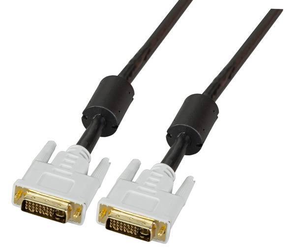 DVI-I Dual Link Kabel + Analog, 2x DVI-l -- 24+5, St.-St., AWG 28, 3,0m, schwarz SALE Multimedia DVI