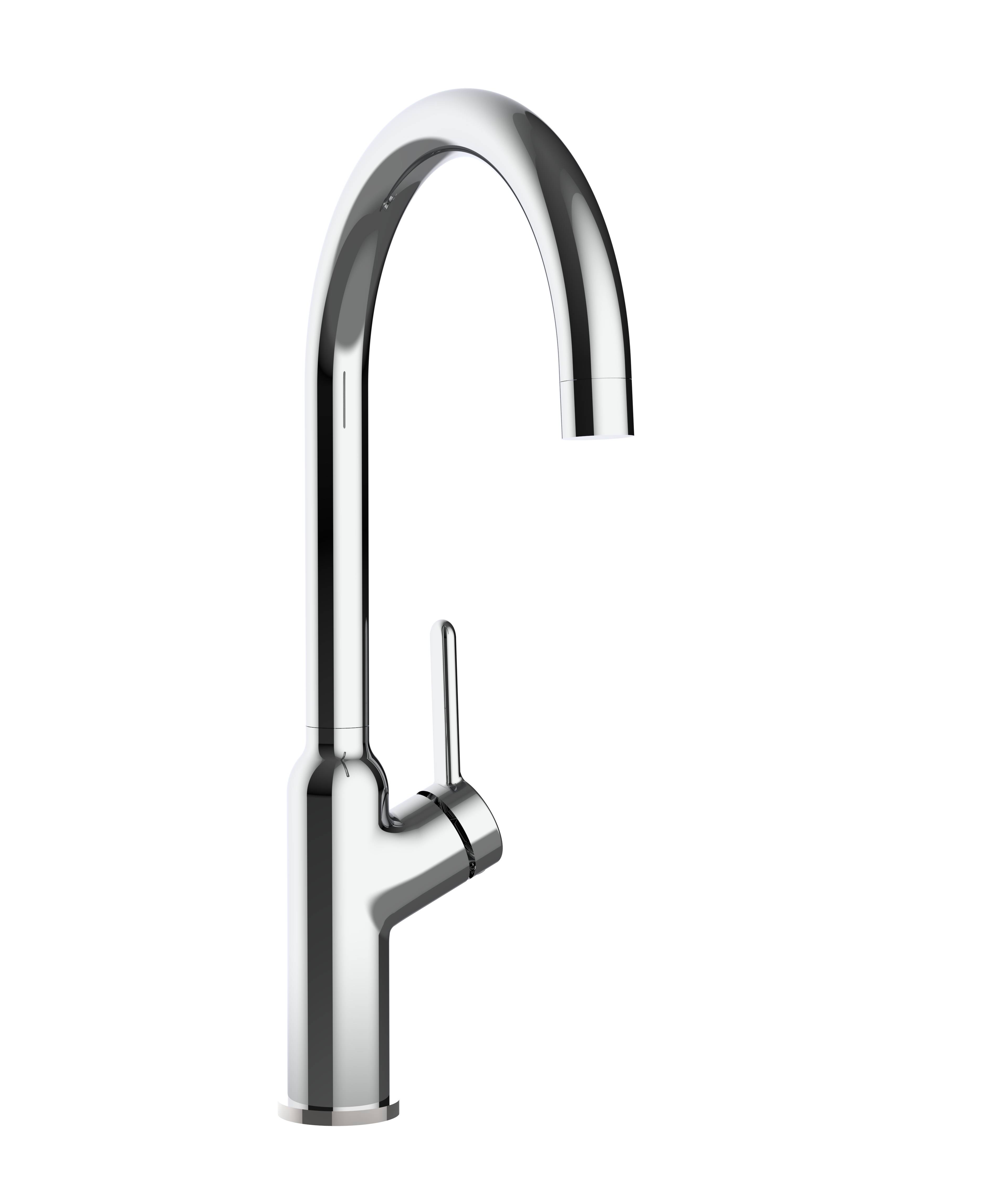 Wasserhahn Küche Spültischarmatur chrom Küchenarmatur mit 360° schwenkbarem U Auslauf - BOD Design