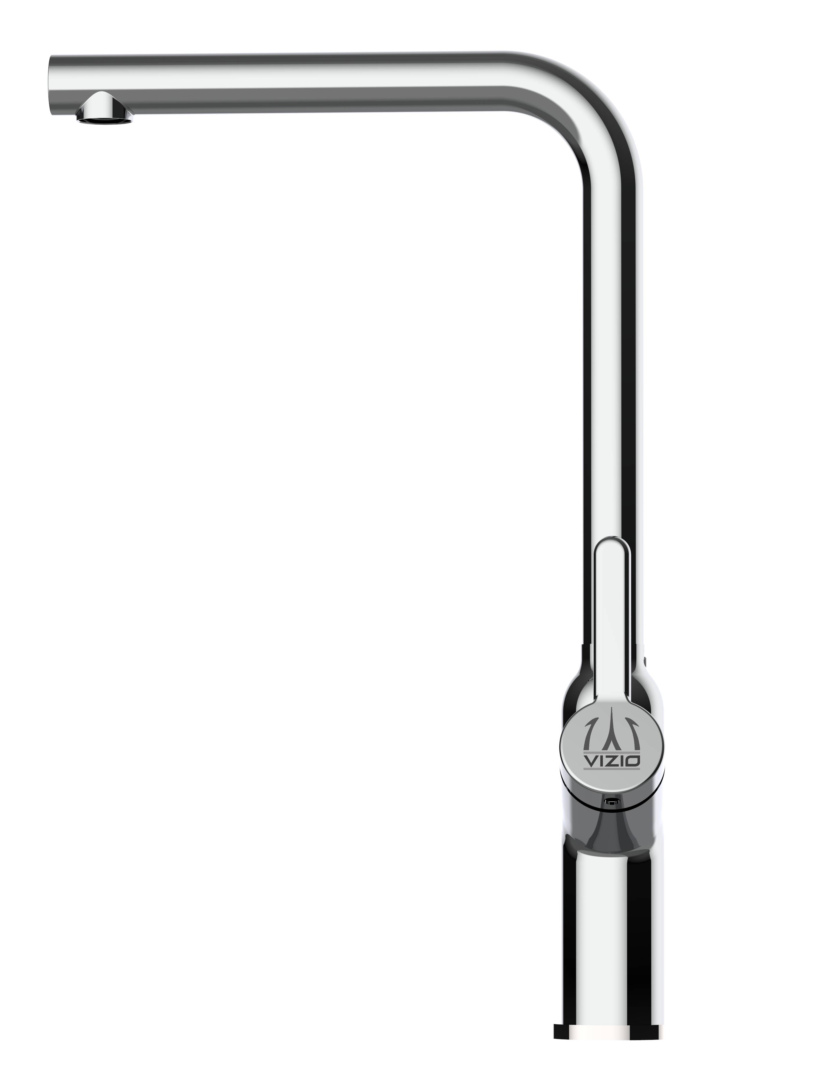 Wasserhahn Küche Spültischarmatur chrom Küchenarmatur mit 360° schwenkbarem L Auslauf - BOD Design