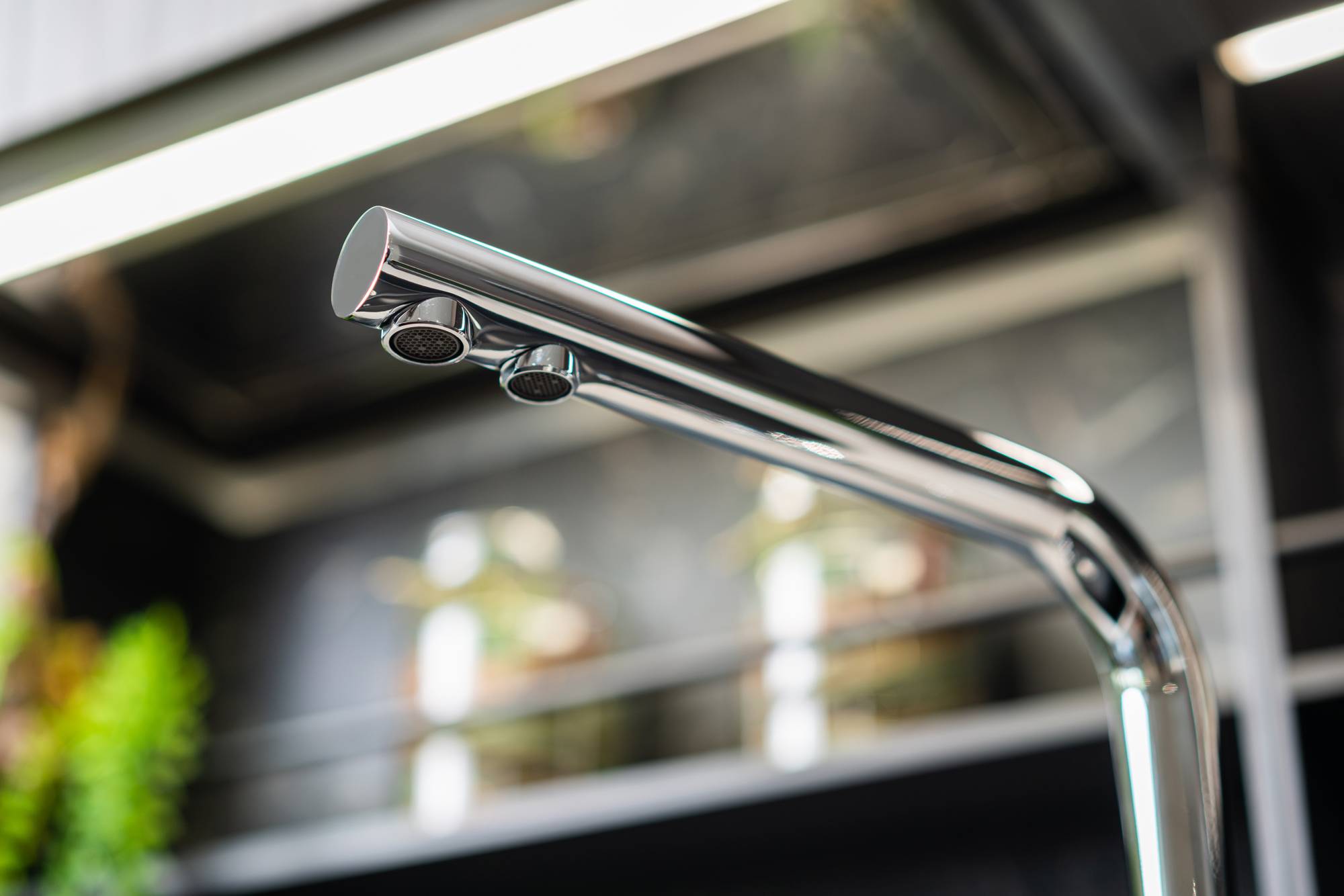 NIEDERDRUCK 3-Wege Wasserhahn Küche Spültischarmatur chrom Küchenarmatur mit L 360° schwenkbarem Auslauf