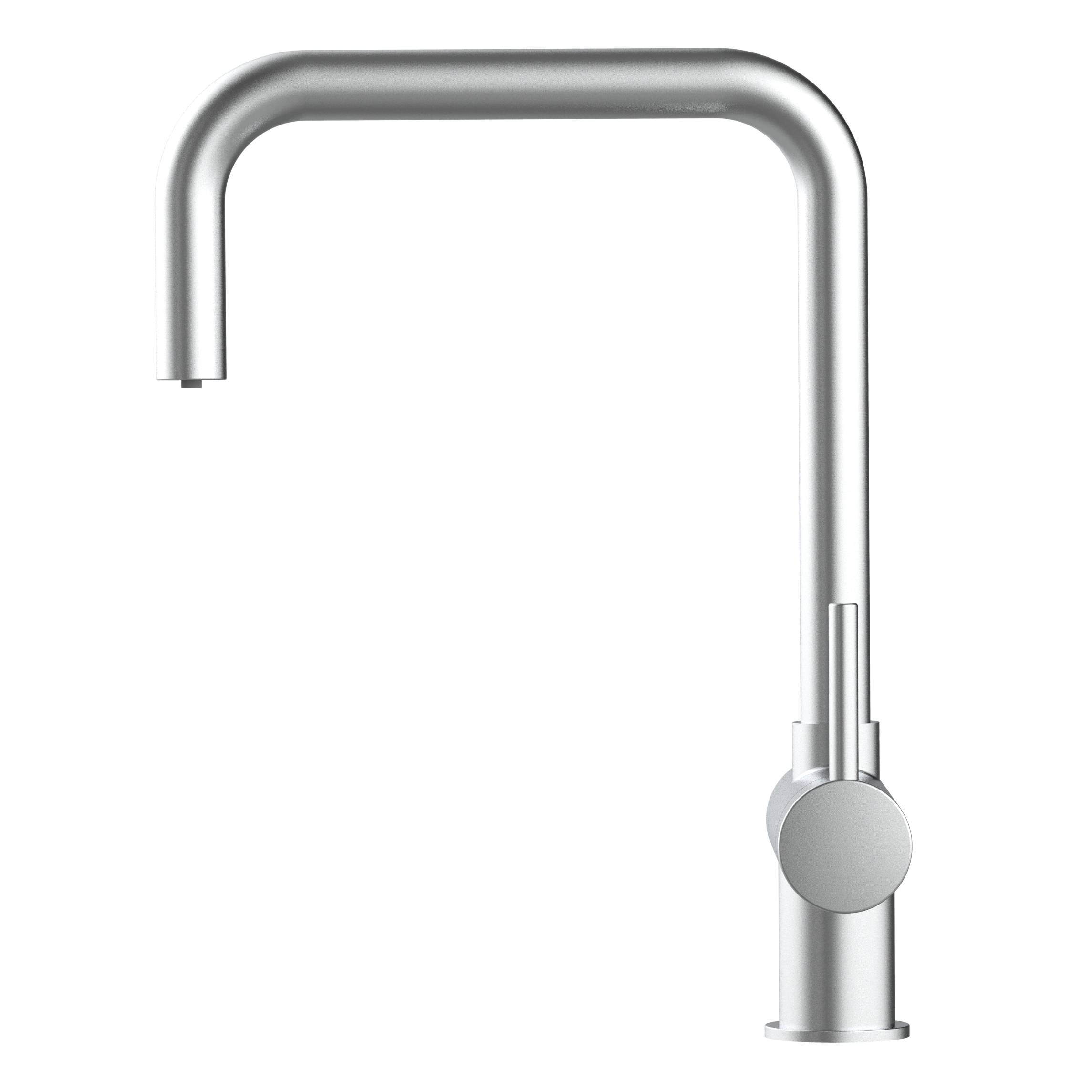 3 Wege Wasserhahn Edelstahl Massiv Küchenarmatur mit N 360° schwenkbarem Auslauf - Gebürstet