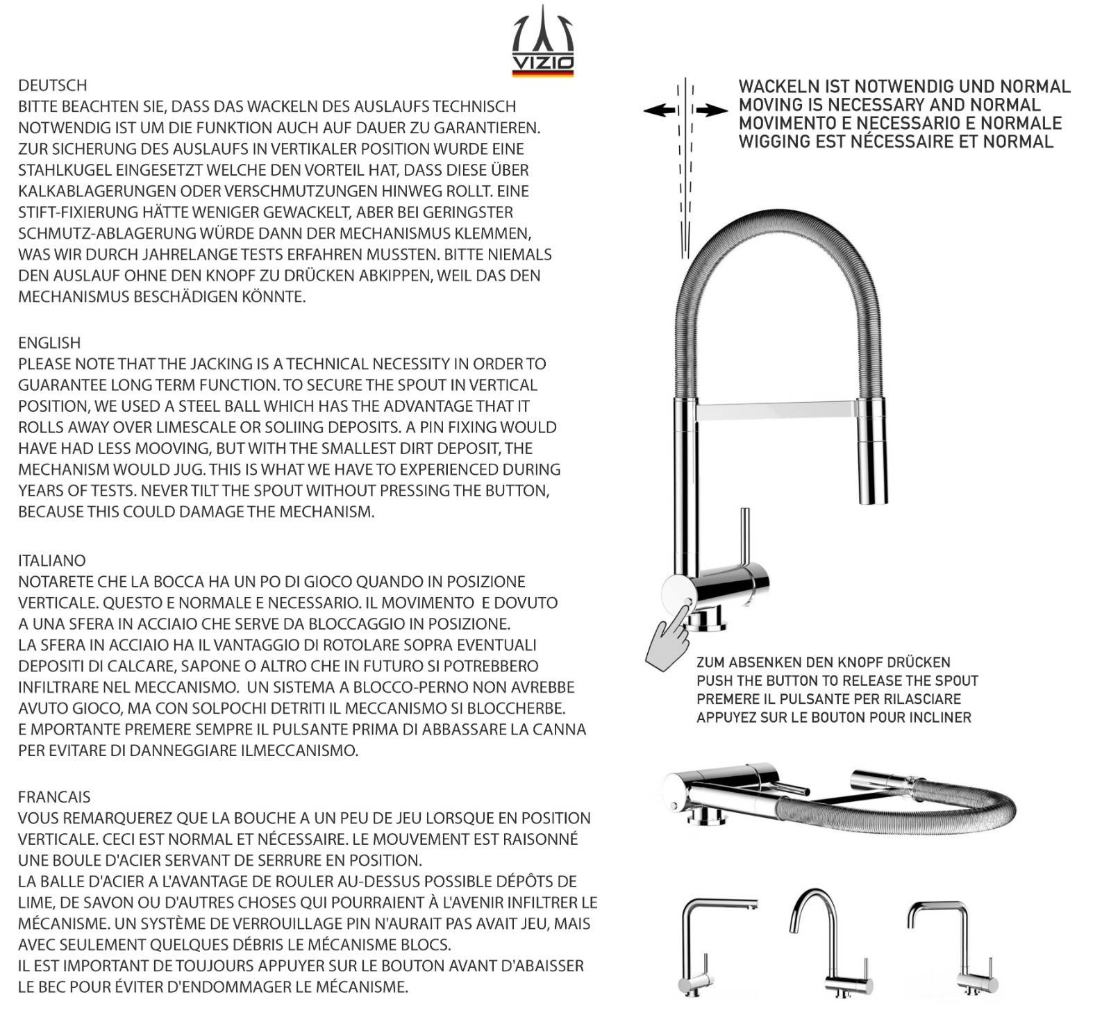 Unterfenster Wasserhahn Vorfenster Umklappbar 4,5 CM chrom Küchenarmatur mit 360° schwenkbarem L Auslauf