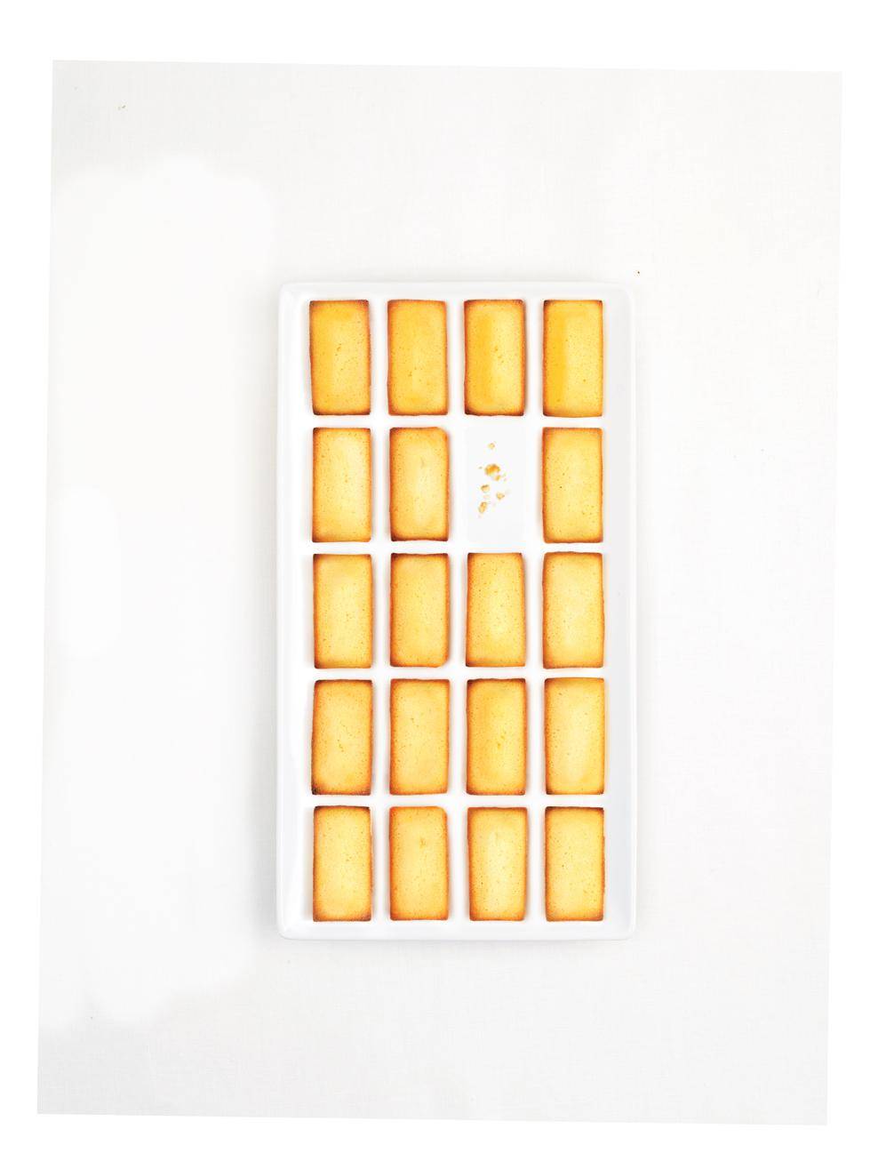 20er Mini-Financiers Backform, grau