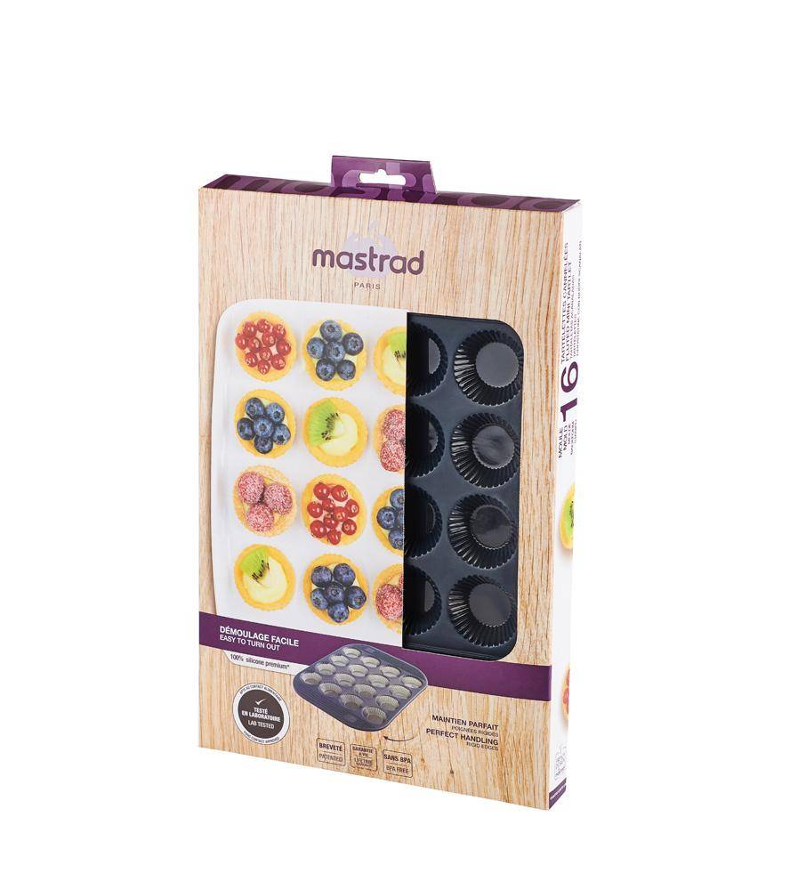 16er Mini-Tartlet Backform, grau