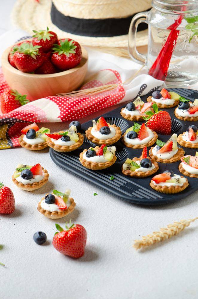 16er Mini-Tartlet Backform, grau