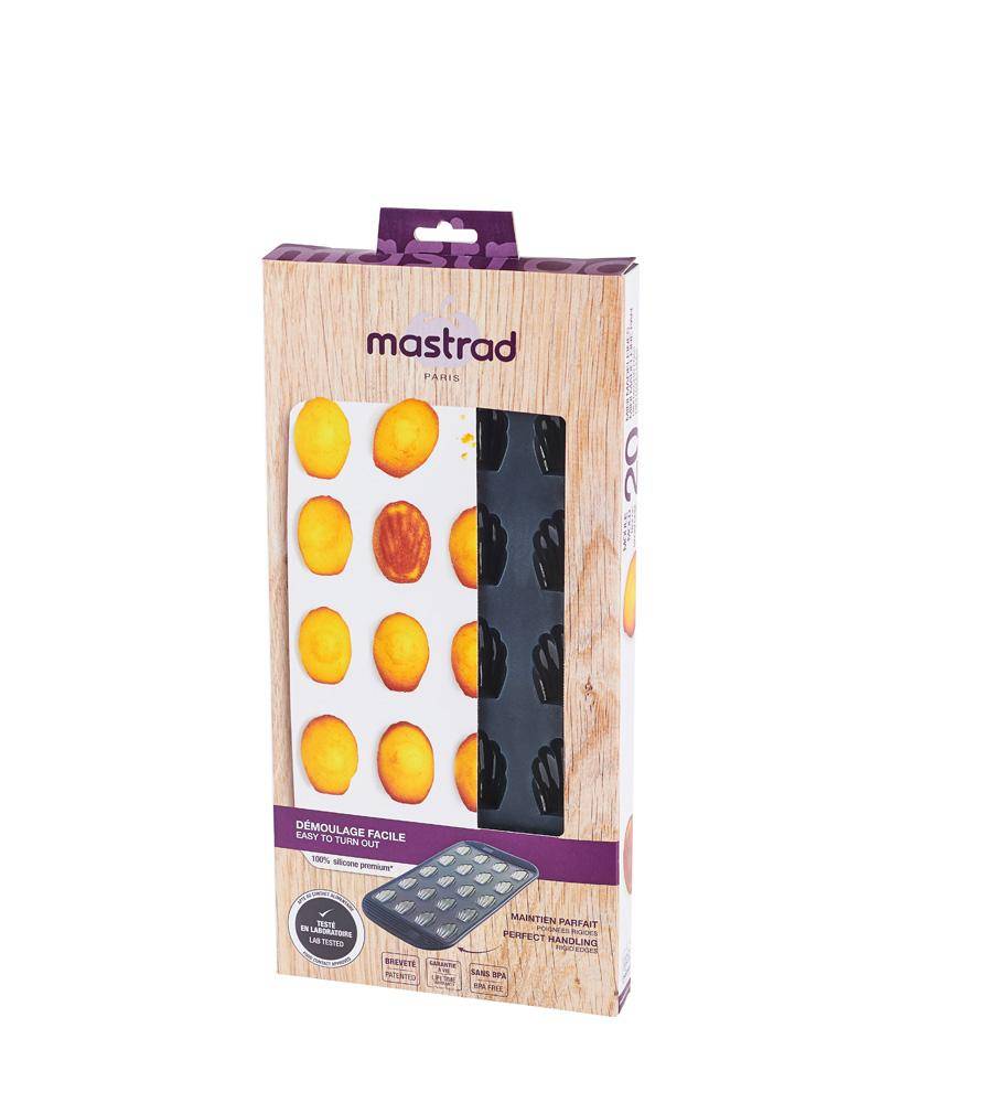 20er Mini-Madeleine Backform, grau