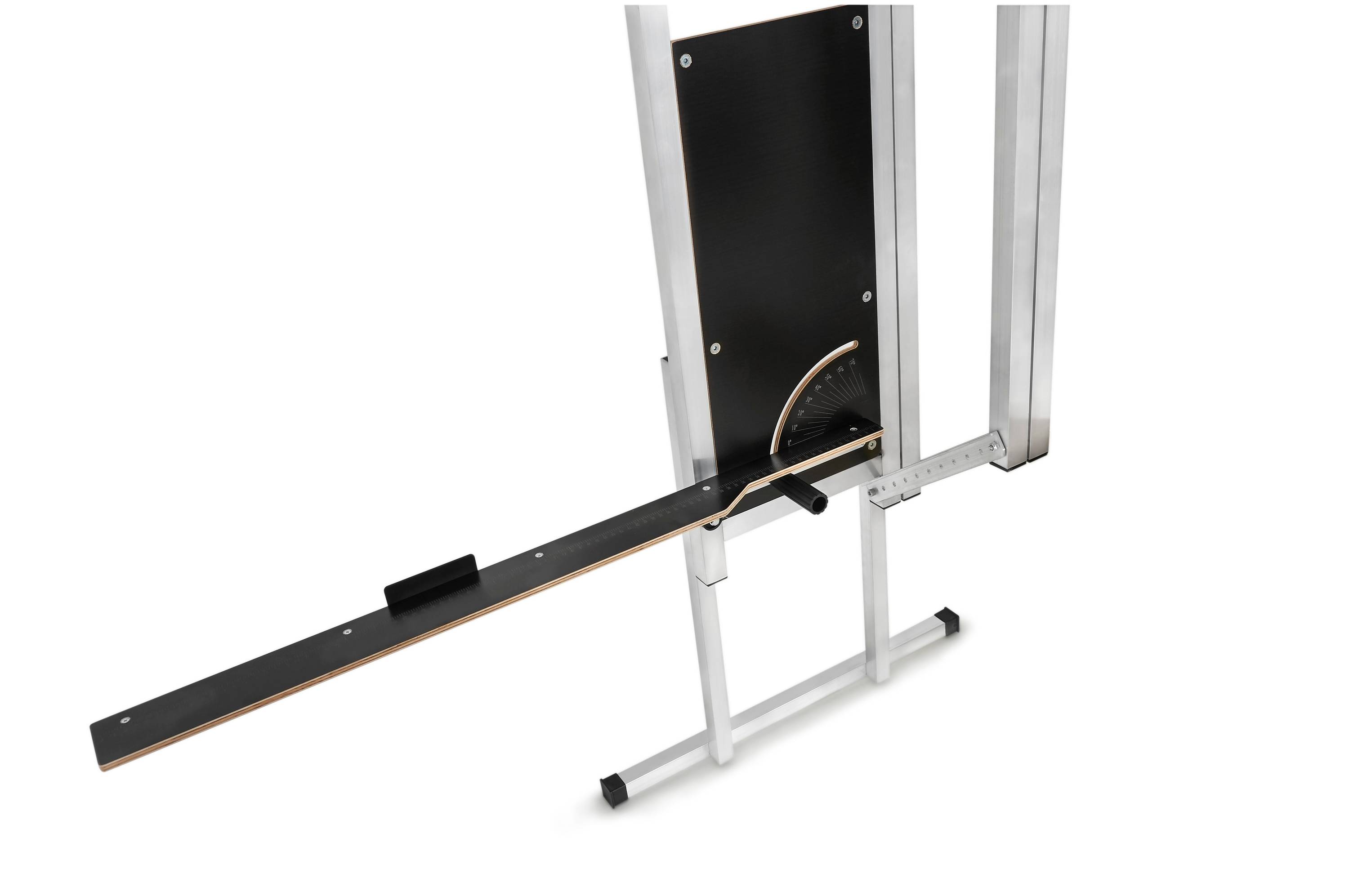 Dämmstoffschneider ISO-BASIC 400 mit Standfuß » Auflage einseitig » schneidet Glas-, Stein- und Mineralwolle