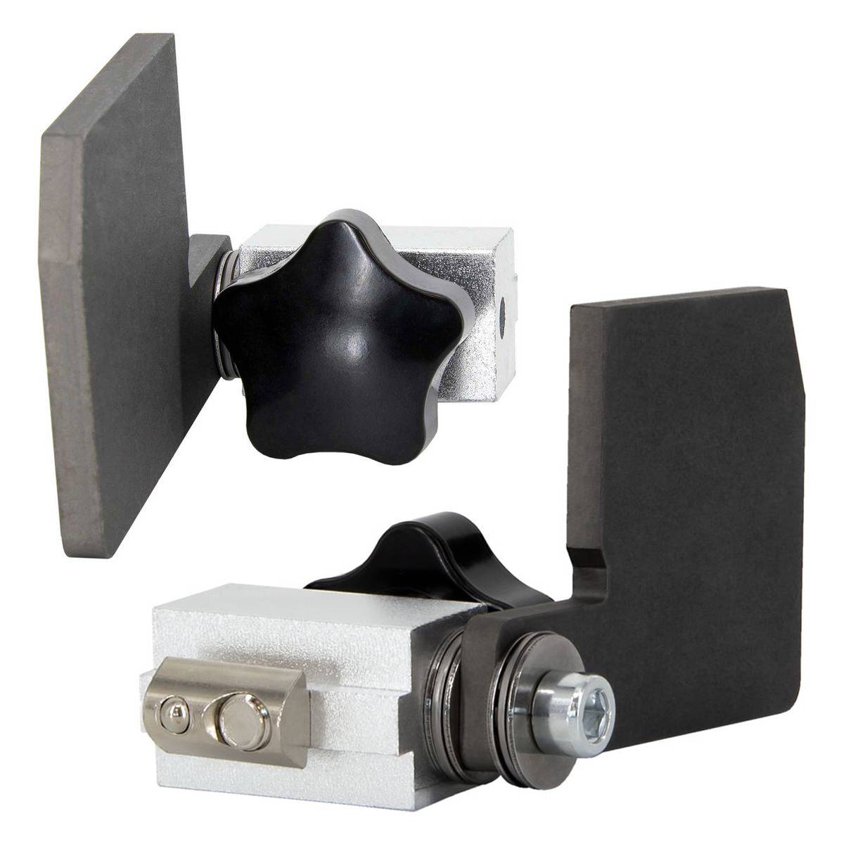 SCHMIDT systemprofile Längenanschlag B 2m Aluminium-Profil Säge-Anschlag Rechts-Links Maßband 2x Ablängklappe