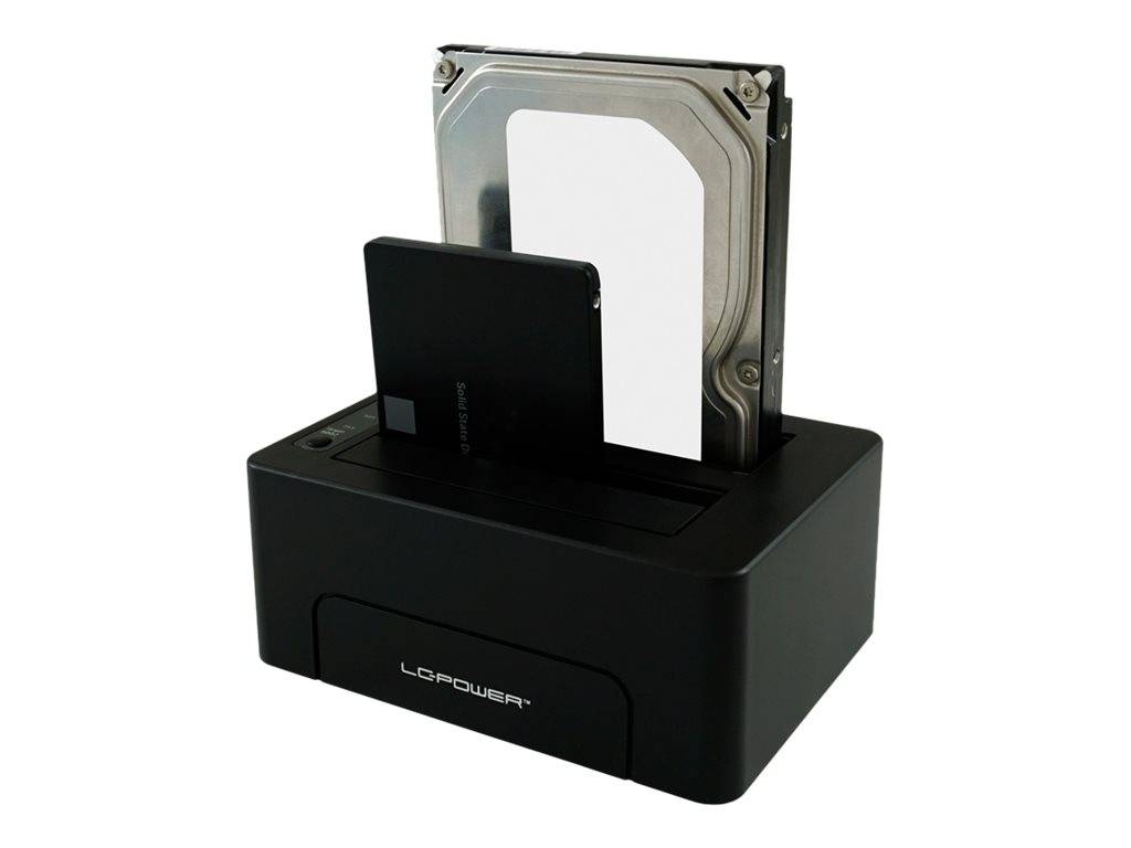 LC-POWER - LC Power LC-DOCK-C - HDD-Dockingstation mit Ein/Aus-Schalter Schächte: 2 - 2,5"" / 3,5"" gemeinsam genutzt (6,4