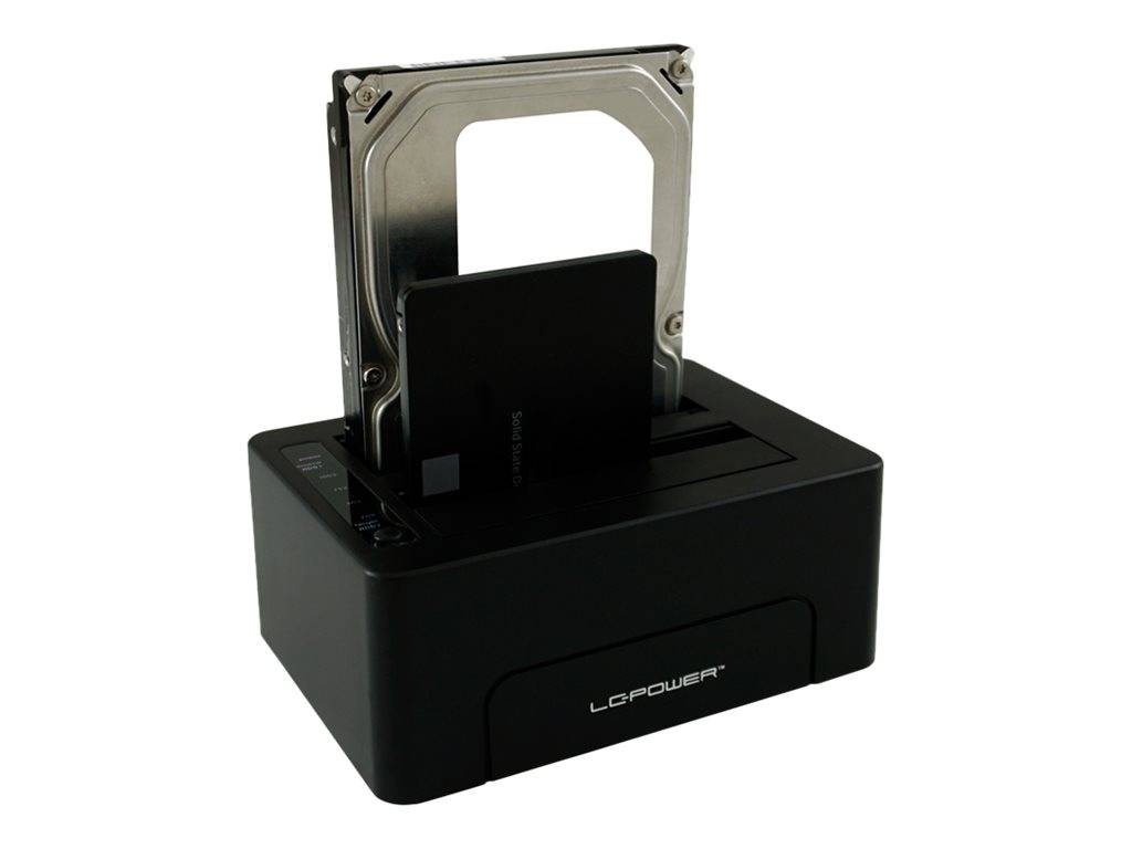 LC-POWER - LC Power LC-DOCK-C - HDD-Dockingstation mit Ein/Aus-Schalter Schächte: 2 - 2,5"" / 3,5"" gemeinsam genutzt (6,4