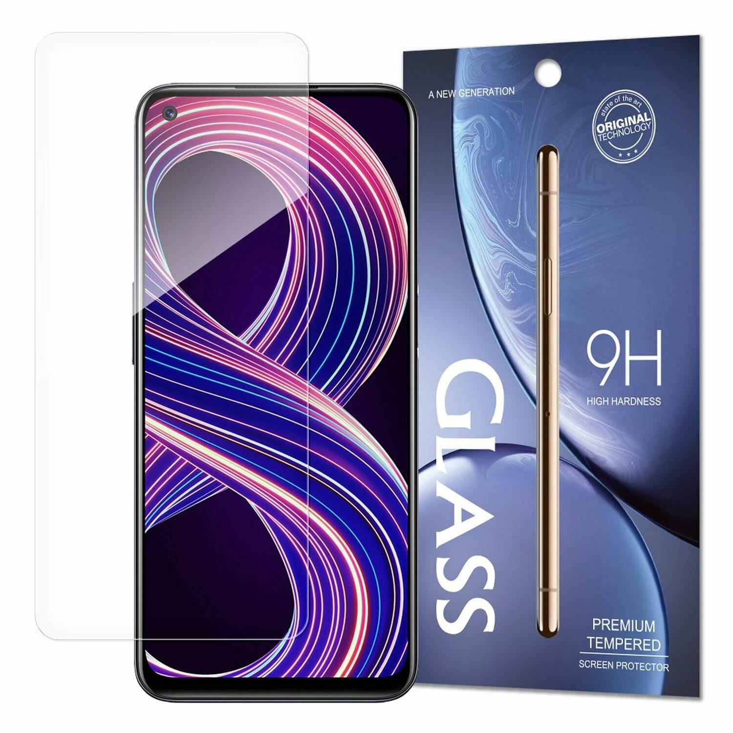 3 Stück Schutzglas 9H kompatibel mit REALME 8 5G Displayschutzfolie Schutzfolie Passgenau Glas
