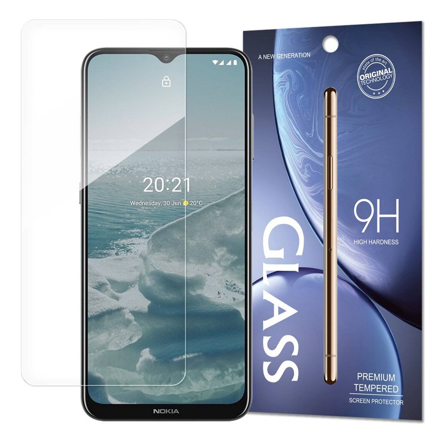 Schutzglas 9H kompatibel mit NOKIA G20 Displayschutzfolie Schutzfolie Passgenau Glas