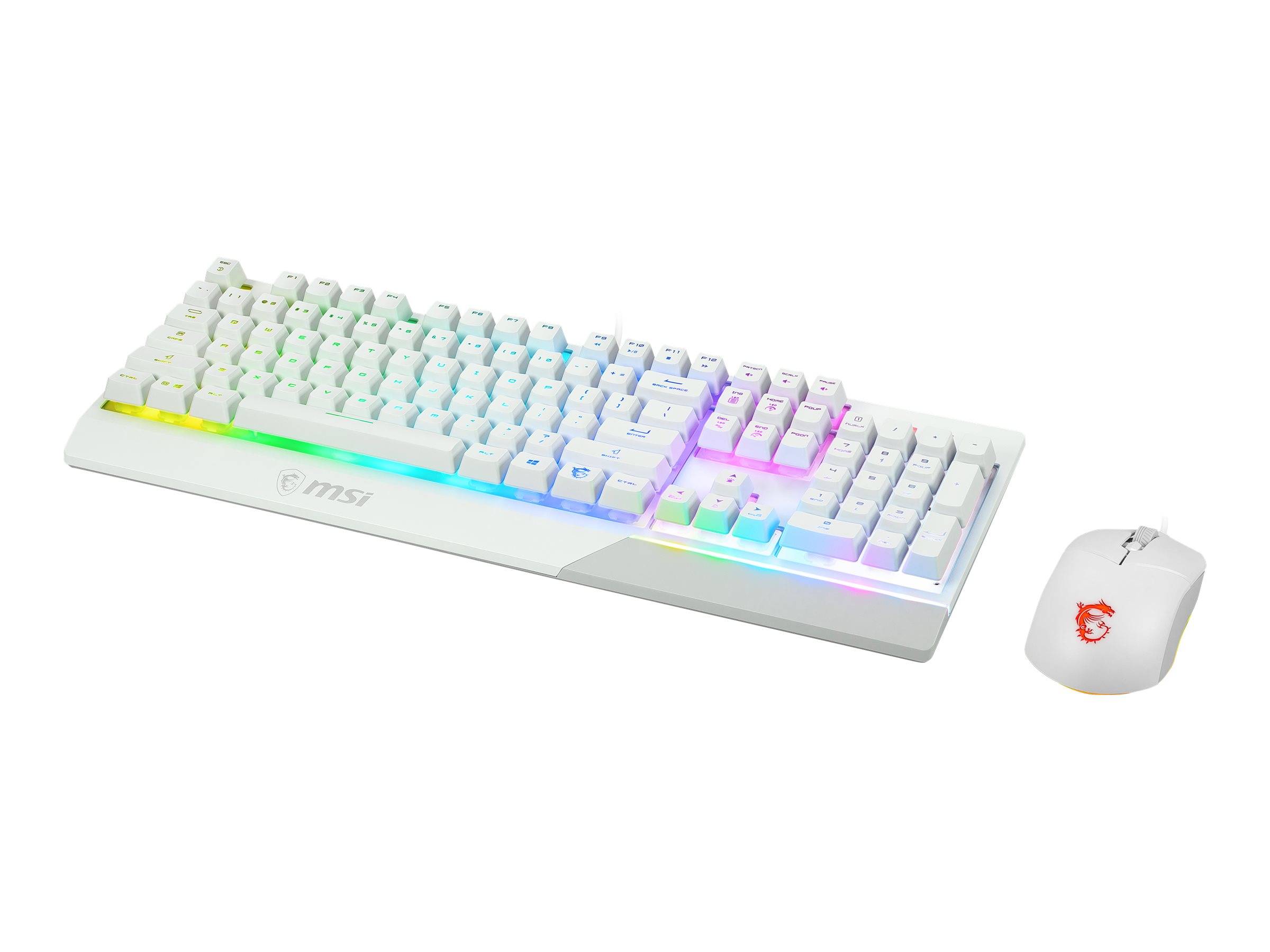 MSI Vigor GK30 combo - Tastatur-und-Maus-Set - hintergrundbeleuchtet - USB - Deu