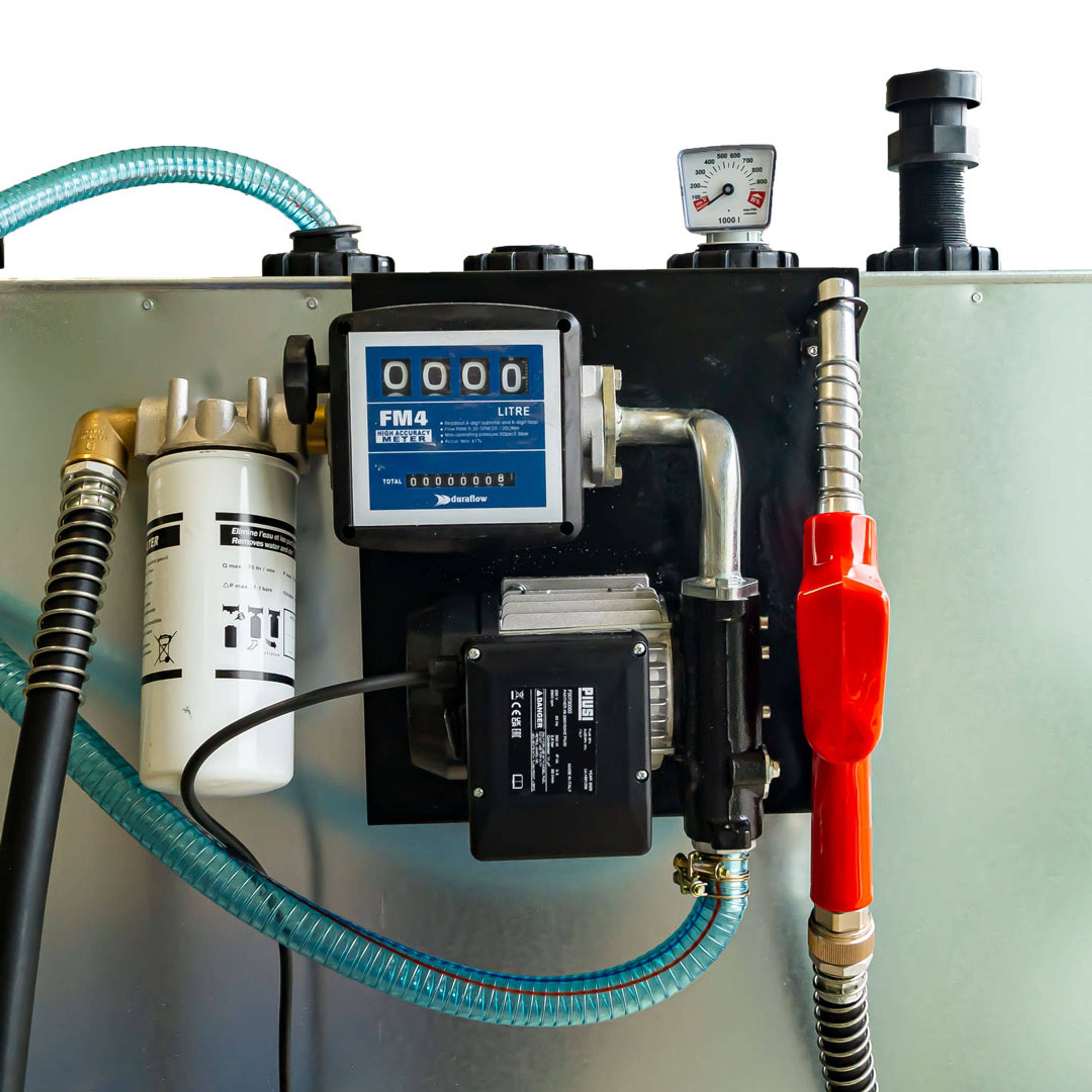 Hoftankstelle Profipaket - 1.000 Liter Dieseltankanlage mit starker Pumpe