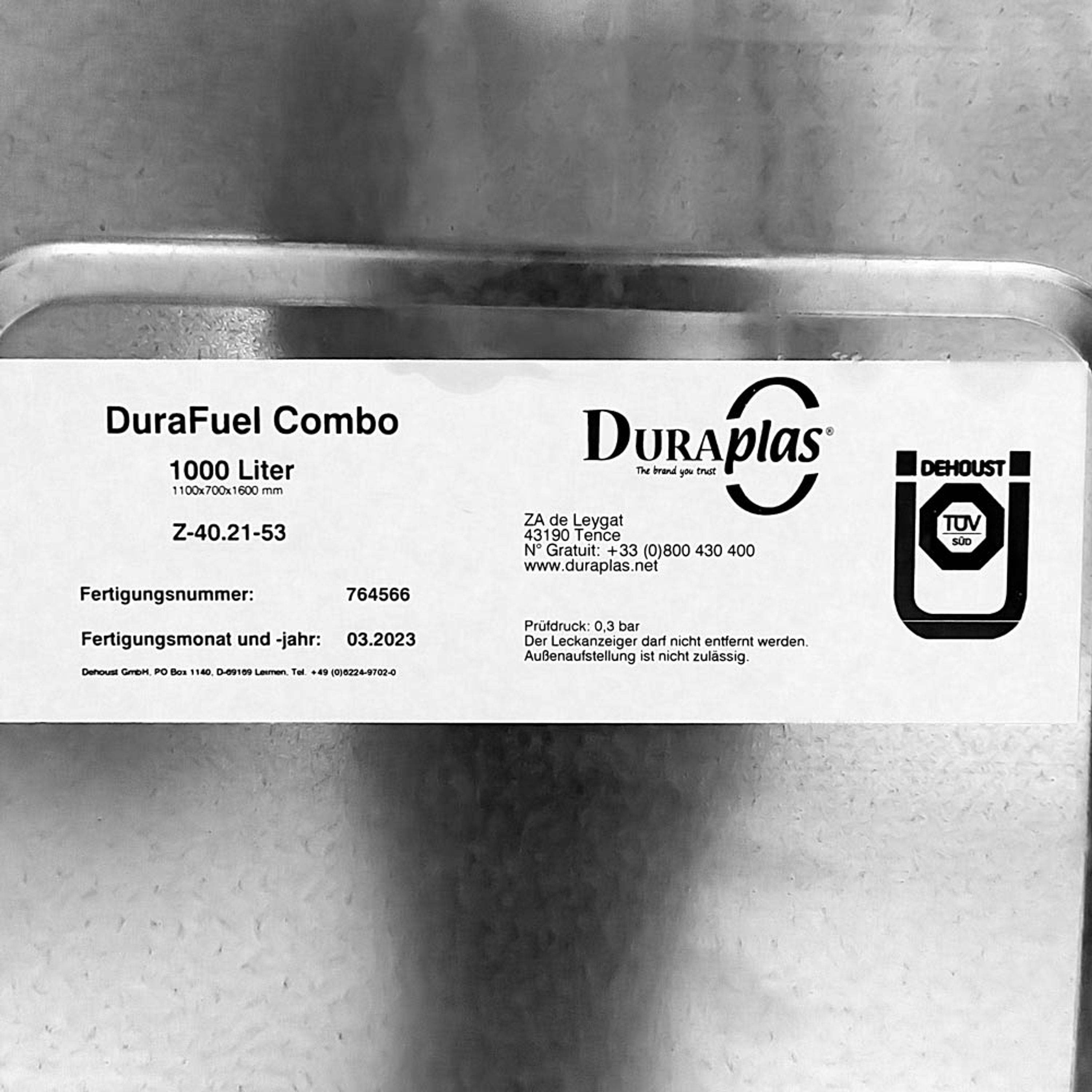 Hoftankstelle Profipaket - 1.000 Liter Dieseltankanlage mit starker Pumpe