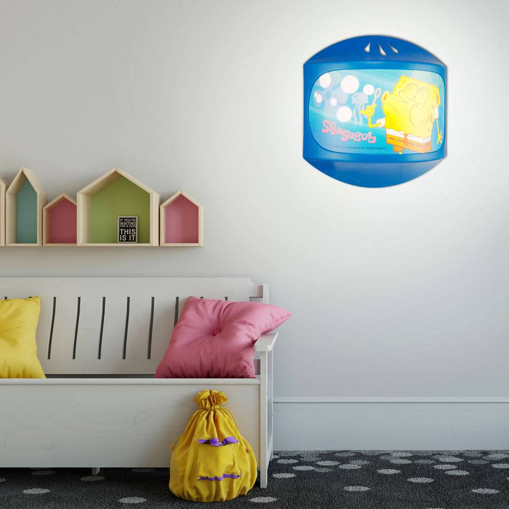 Kinder Zimmer Wand Leuchte Sponge Bob Lampe Schlaf Beleuchtung Mädchen Jungen