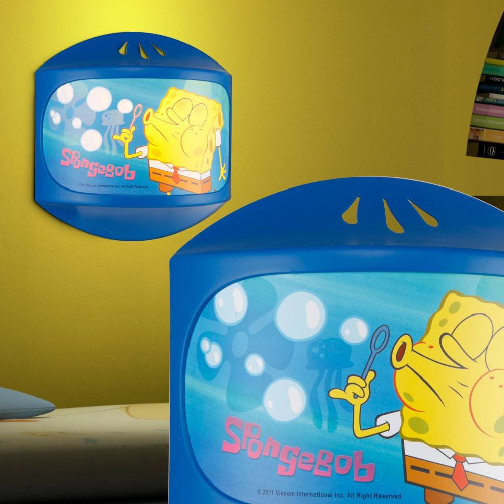 Kinder Zimmer Wand Leuchte Sponge Bob Lampe Schlaf Beleuchtung Mädchen Jungen