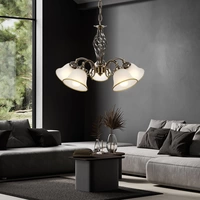 Hängelampe Kronleuchter Hängeleuchte Glasleuchte Esszimmer Lampe Altmessing, Metall Glas, 5 flammig, 5x E27 Fassungen, DxH 60x120 cm Hängelampe Kronleuchter Hängeleuchte Glasleuchte Esszimmer Lampe Altmessing, Metall Glas, 5 flammig, 5x E27 Fassungen, DxH 60x120 cm