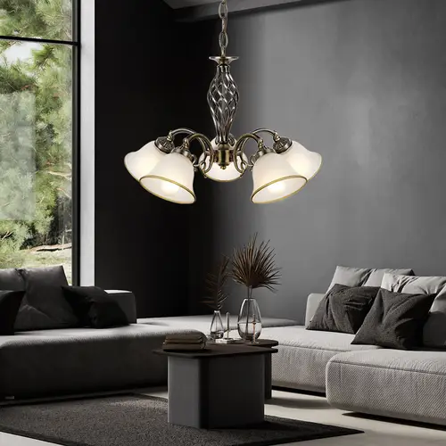 Hängelampe Kronleuchter Hängeleuchte Glasleuchte Esszimmer Lampe Altmessing, Metall Glas, 5 flammig, 5x E27 Fassungen, DxH 60x120 cm Hängelampe Kronleuchter Hängeleuchte Glasleuchte Esszimmer Lampe Altmessing, Metall Glas, 5 flammig, 5x E27 Fassungen, DxH 60x120 cm