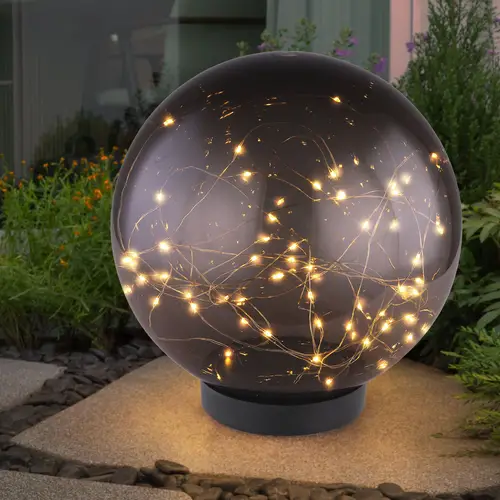 LED Solar Außen Tisch Steck Lampe Garten Lichterkette Kugel Strahler Park Lampe rauch LED Solar Außen Tisch Steck Lampe Garten Lichterkette Kugel Strahler Park Lampe rauch