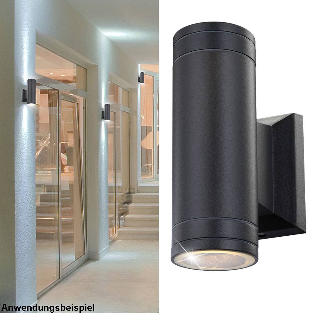 9 Watt LED Haus Wand Beleuchtung Garten Aluminium Up Down Wand Lampe Außen Leuchte