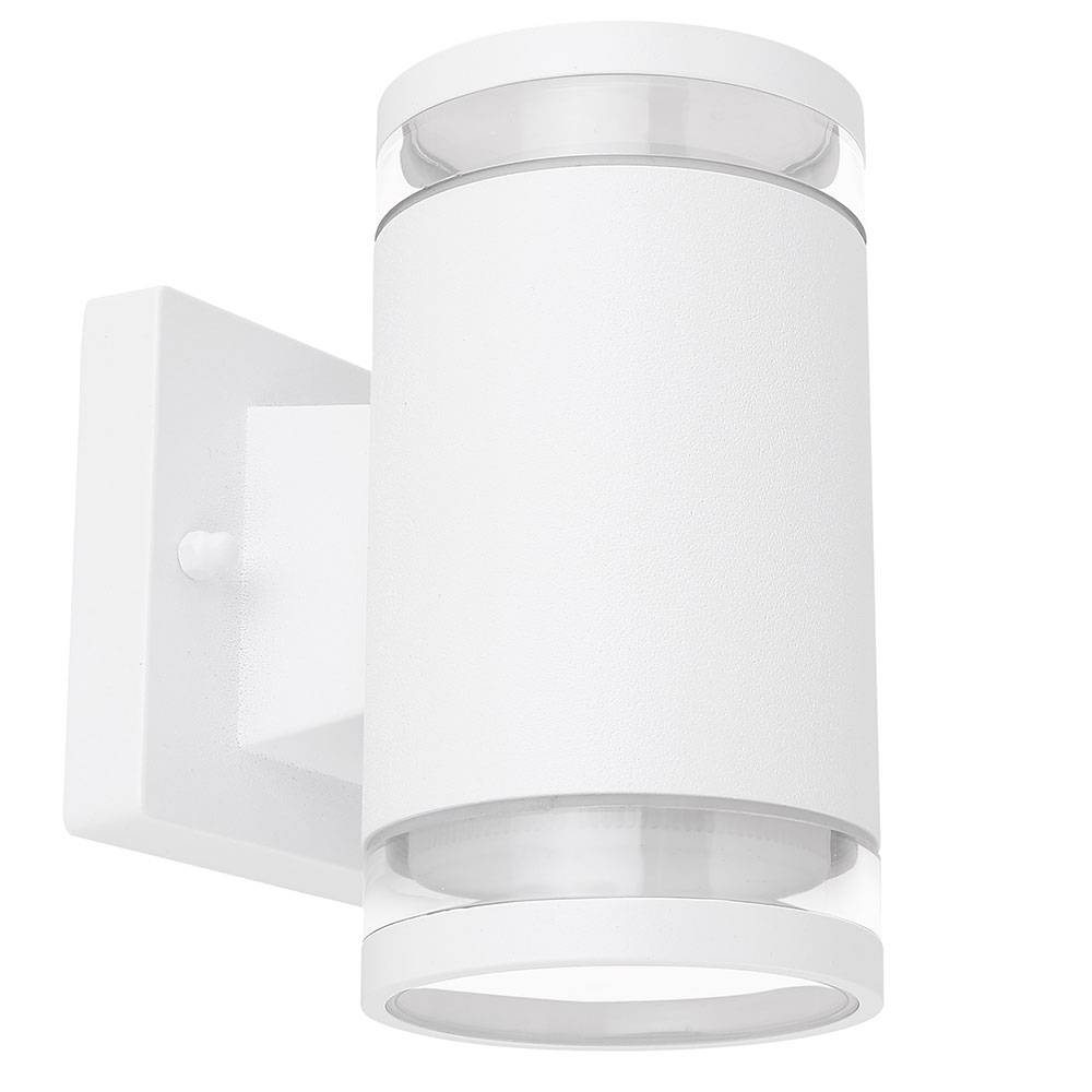 Außen Wand Spot Up&Down Lampe Aluminium Glas Leuchte Garten Weg Hof Beleuchtung