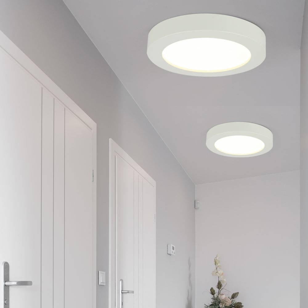 LED Decken Lampe Aufbau Panel Wohn Schlaf Zimmer Beleuchtung Dielen Strahler Leuchte
