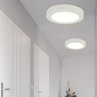 LED Decken Lampe Aufbau Panel Wohn Schlaf Zimmer Beleuchtung Dielen Strahler Leuchte LED Decken Lampe Aufbau Panel Wohn Schlaf Zimmer Beleuchtung Dielen Strahler Leuchte