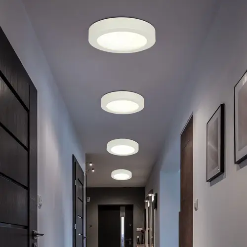 LED Decken Lampe Aufbau Panel Wohn Schlaf Zimmer Beleuchtung Dielen Strahler Leuchte LED Decken Lampe Aufbau Panel Wohn Schlaf Zimmer Beleuchtung Dielen Strahler Leuchte