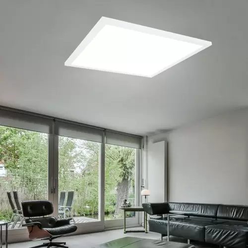 Deckenpanel Deckenleuchte Aufbaupanel Deckenlampe Flurleuchte Schlafzimmer, weiß opal quadratisch, 1x LED 12 Watt 750 Lumen warmweiß, HxLxB 6x30x30 Deckenpanel Deckenleuchte Aufbaupanel Deckenlampe Flurleuchte Schlafzimmer, weiß opal quadratisch, 1x LED 12 Watt 750 Lumen warmweiß, HxLxB 6x30x30