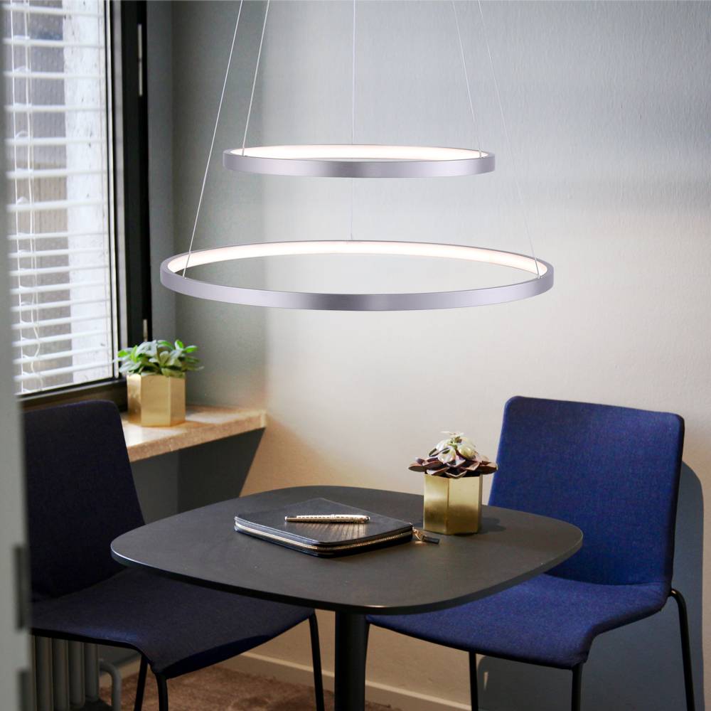 Hängelampe dimmbar Fernbedienung Pendelleuchte mit Fernbedienung Lampe Smart Home, CCT App-Steuerung Programme, LED 39W 1500Lm 2700-5000K, DxH