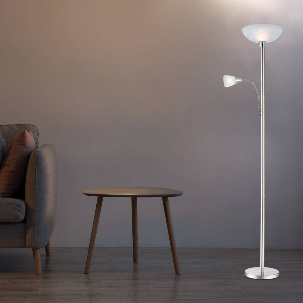 LED 7 Watt Deckenfluter Stehleuchte Wohnzimmerlampe Stehlampe Fluter Leuchte