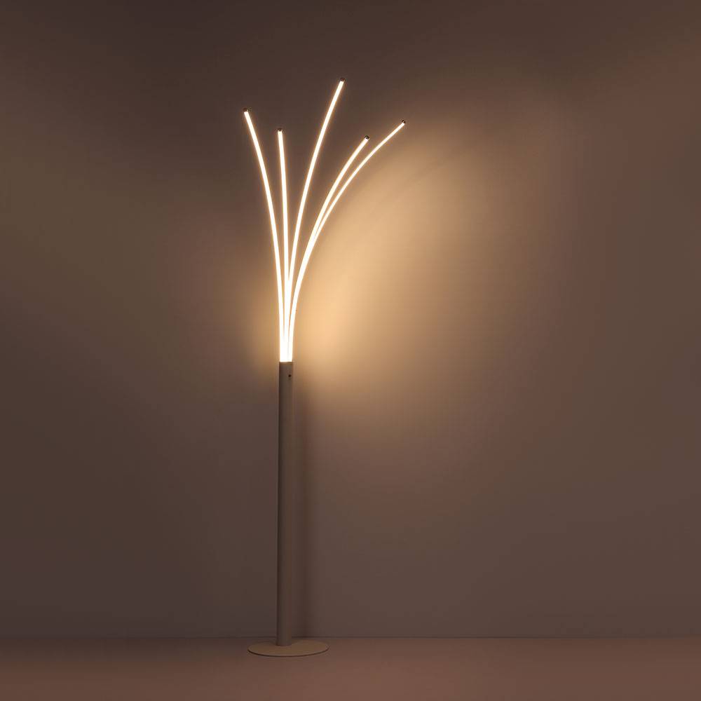 Stehlampe dimmbar Stehleuchte LED dimmbar Leselampe Stehlampe Schlafzimmer, Touchfunktion, 36W 910Lm warmweiß, LxBxH 56x60x187 cm